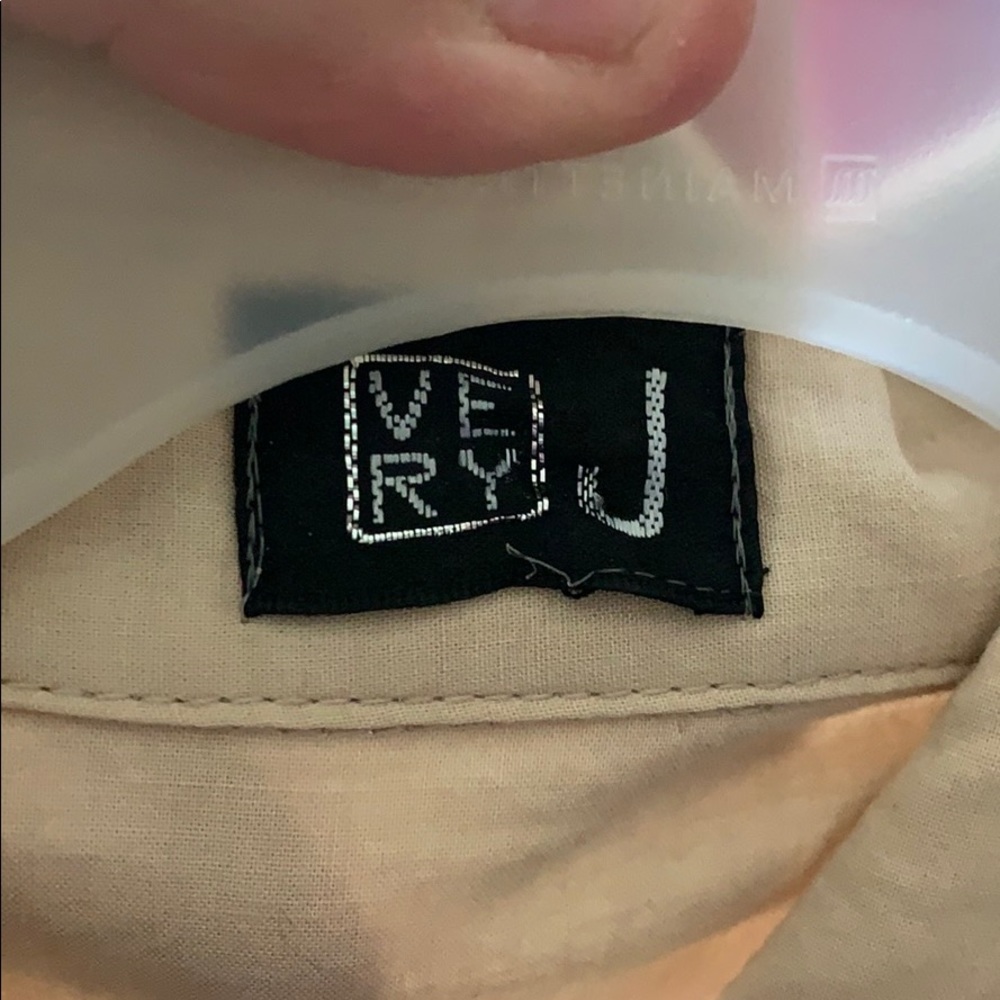 Tan Ruffle Dress - Picture 2 of 3